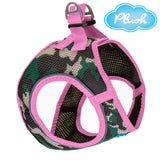 Plush Step In Air Mesh Harness - Camo/Pink