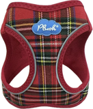 NEW Plush Step In Harness Plaid Red