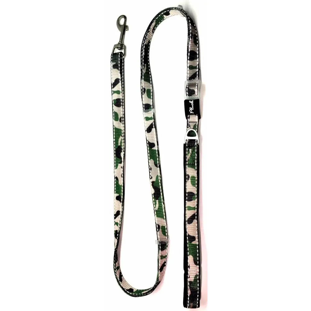 Plush Adjustable Reflective Leash - Camo - Leash