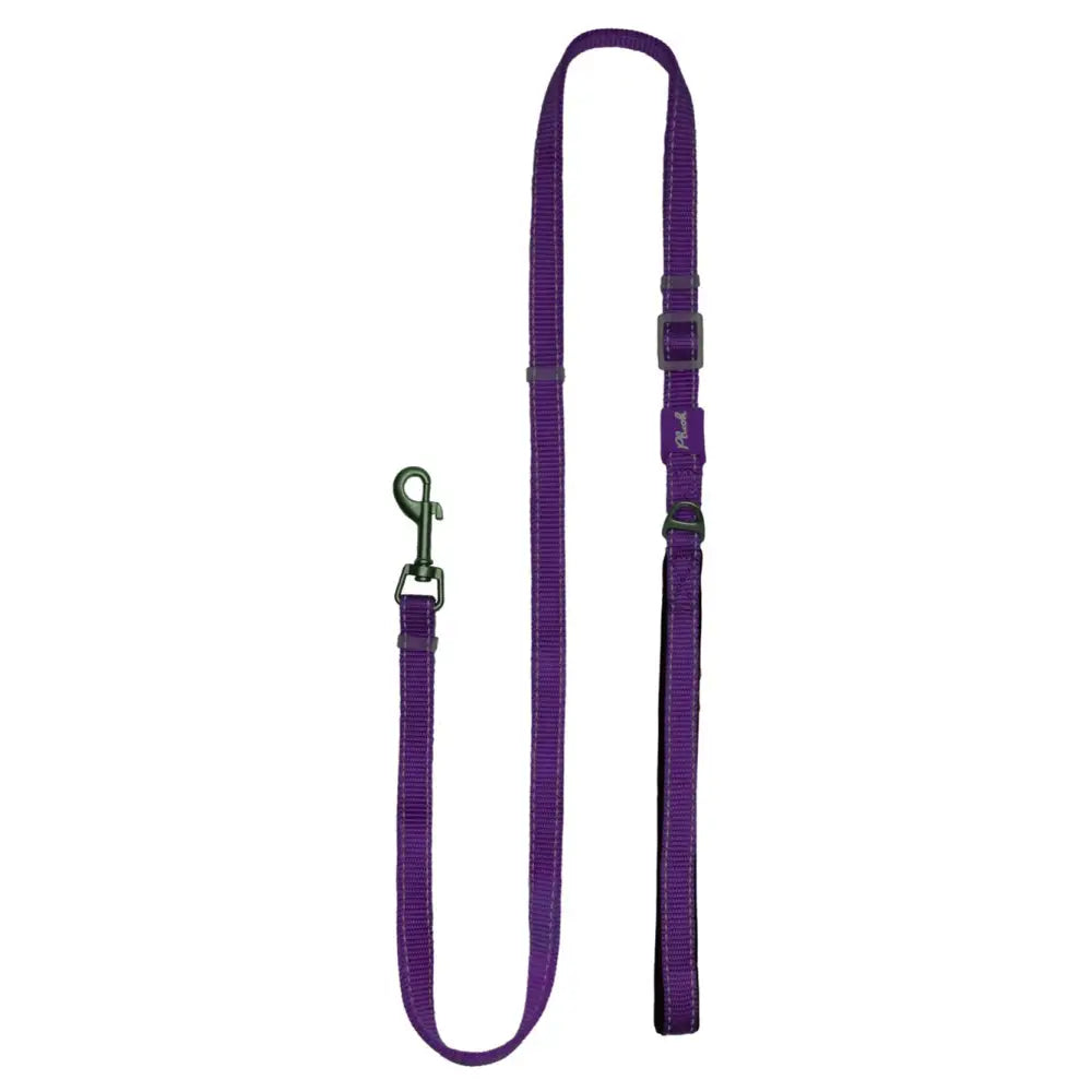 Plush Adjustable Reflective Leash - Purple - Leash