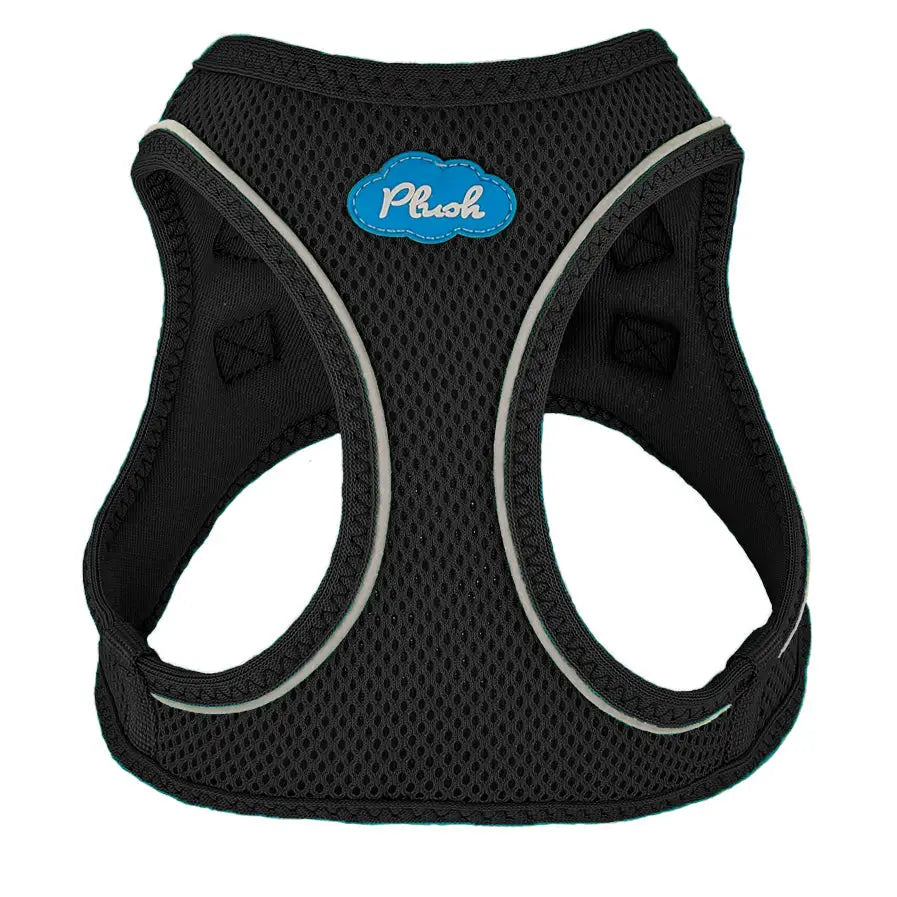 Plush Step In Air Mesh Harness - Black - Step In Harness