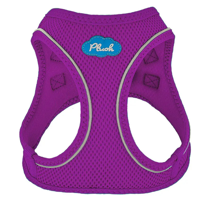 DogLine Service Dog Do Not Pet Mesh Harness – Easy Step-In, Soft, Reflective, With Custom Patch – BostonHarn0242P