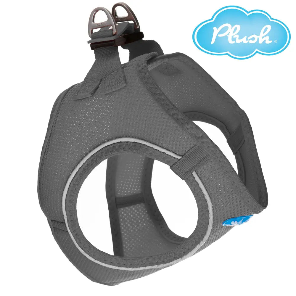 Plush Step In Air Mesh Harness - Shark Grey - 3XS / No Leash - Step In Harness