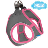 Plush Step In Air Mesh Harness - Shark Grey/Pink - 3XS - Step In Harness