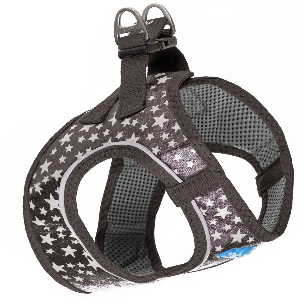 Plush Step In Glitter Glow Harness - Gunmetal - Step In Harness
