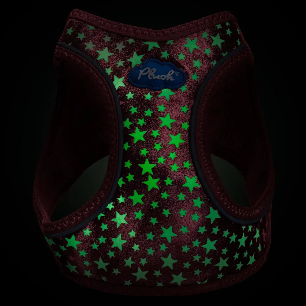 Plush Step In Glitter Glow Harness - Red - Step In Harness